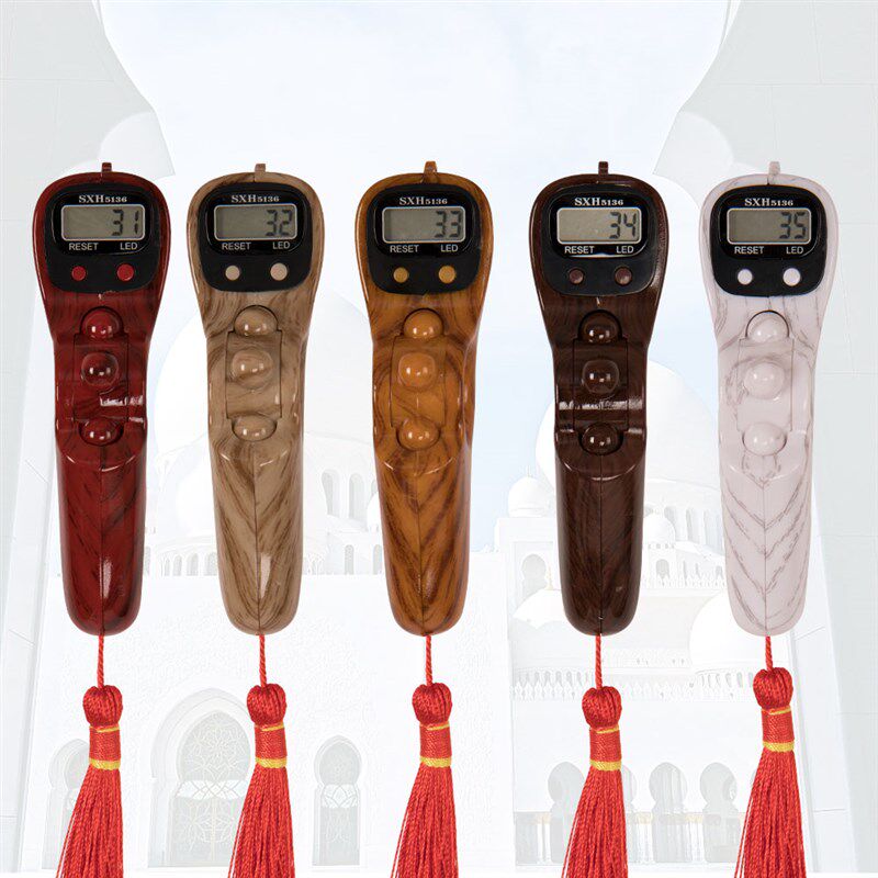 新款促销高品质手持拨动转珠滚动式手动计数器电子数显LED灯包邮