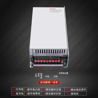S-500w/600W/800w/1000W/1200w/1500w/2000W/220V转24v 开关电源