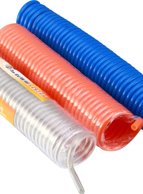 进口PU气管16*12 空压软管/伸缩弹簧管/螺旋管/风管3米6米9米12米