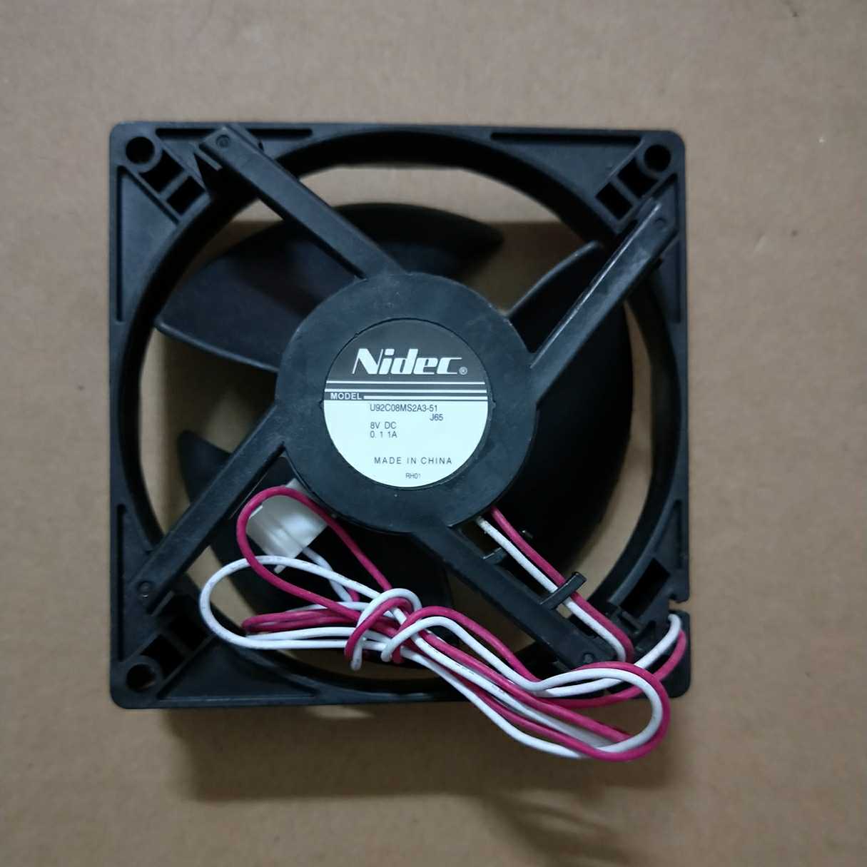 原装NIDEC 9cm 9025 U92C08MS2A3-51 8V DC 0.11A 冰箱风扇