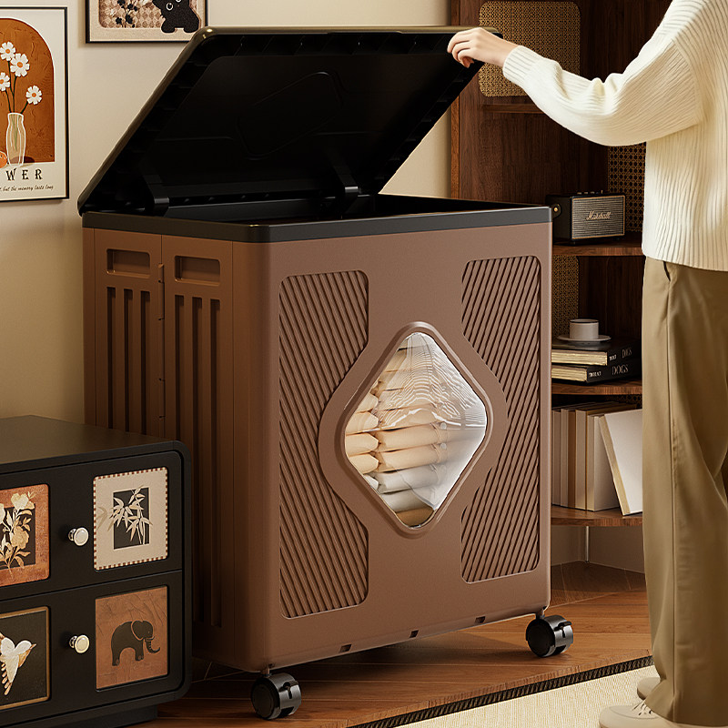 衣服收纳箱带轮大容量超大玩具整理箱折叠家用翻盖衣物被子收纳柜,收纳整理,收纳柜,淘宝优惠券,粉丝福利购,淘宝优惠卷