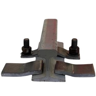 行车轨道焊接压板18 24 38 43 50KG钢轨轻轨铁轨S型焊接钢制压块