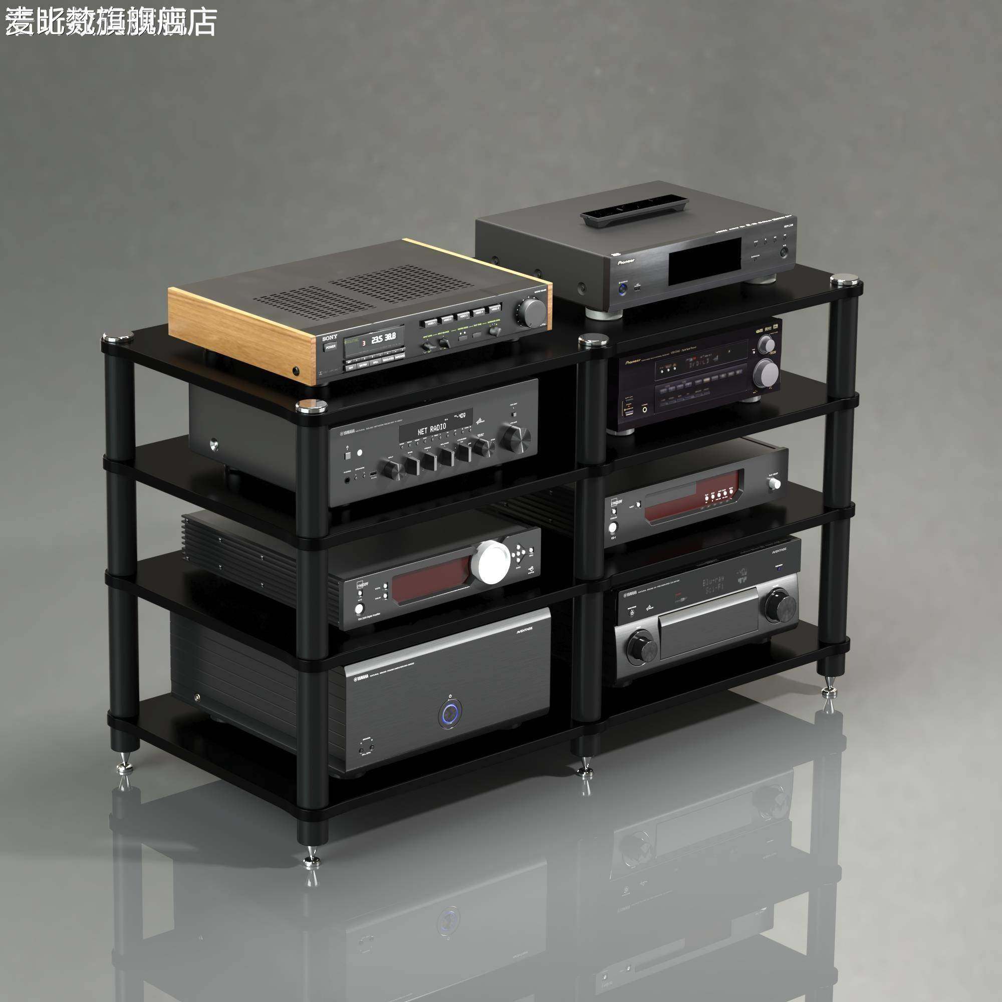 麦比梵ktv点歌 柜 功放机 柜 音响 架 功放 架 影音 柜 音响放置 架 音箱 架 电视 柜垫垫床笠拉车