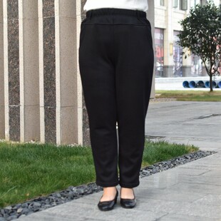 胖妈妈加肥大号 200斤冬装 中老年人女保暖裤 子加绒加厚特体超大码