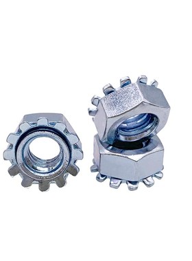 4#-40/6# 8# 10#-32铁镀锌美制K型螺母英制带齿螺帽螺母