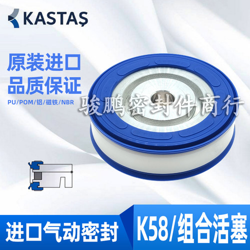 土耳其KASTAS进口气缸磁性活塞K58密封圈32/40/50/60/63/80/100