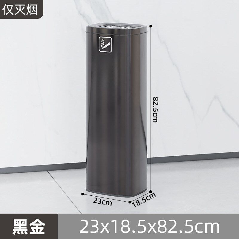 酒店大堂不锈钢立式电梯口垃圾桶商用带J烟灰缸走廊过道吸烟灭烟