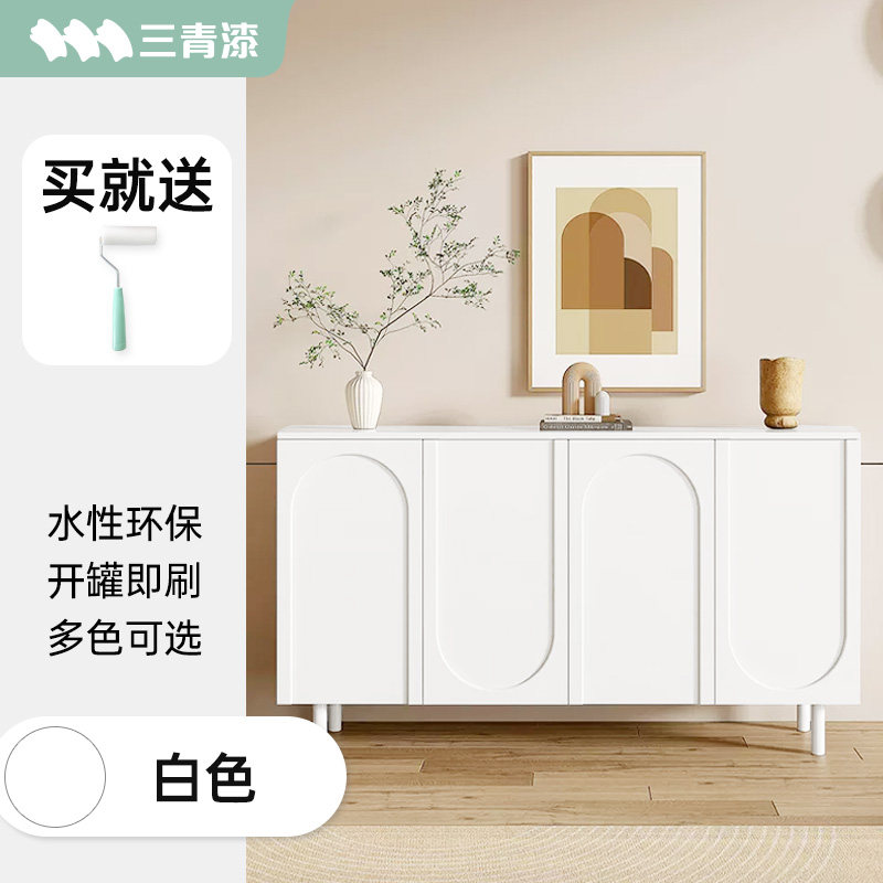 旧家具翻新改色漆木质实木木柜子改造水N性木器漆家用自刷油漆