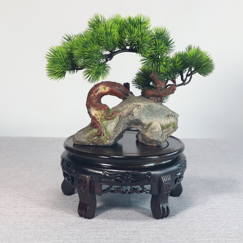 实木底座加高新中式垫高空调鱼缸x花瓶花盆木质工艺礼品摆饰托架