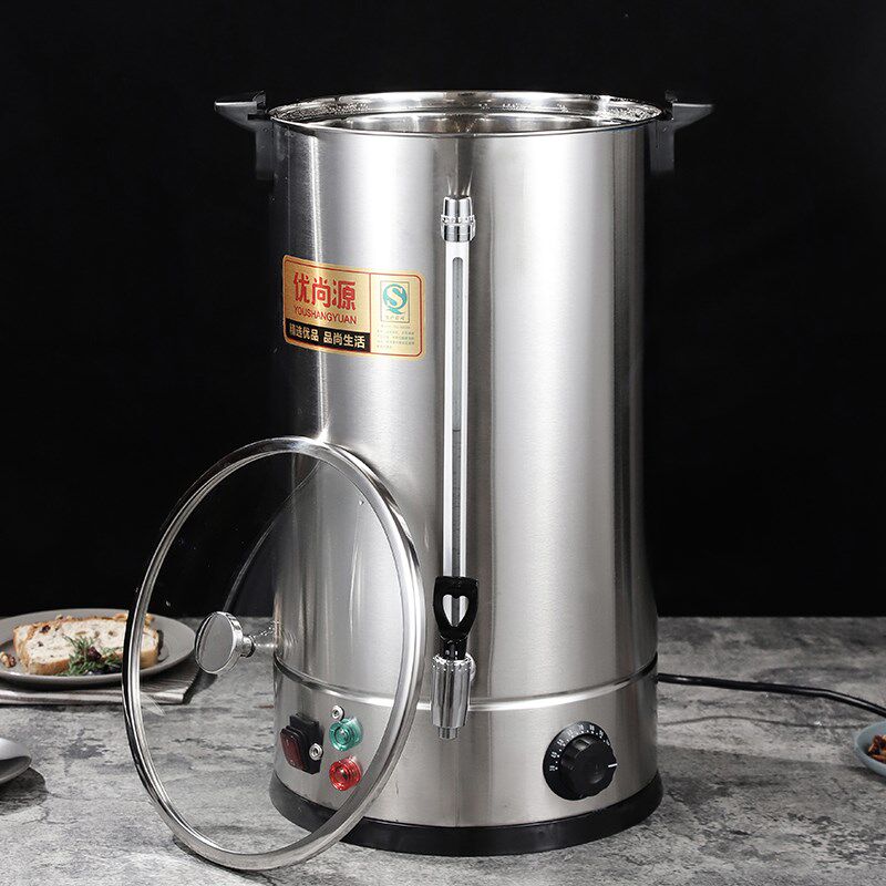 煮茶桶30e4不锈钢泡茶桶煮茶壶大容量煮茶器商用养生壶烧水桶保温