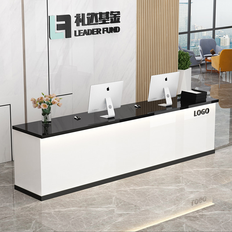 公司前台接待台店铺商用中介办公桌图文店M物业旅行社吧台收银台