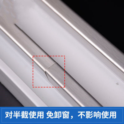 加厚塑钢b门窗滑轮轨道修复槽不锈钢导轨条玻璃铝轨推拉门窗户配w