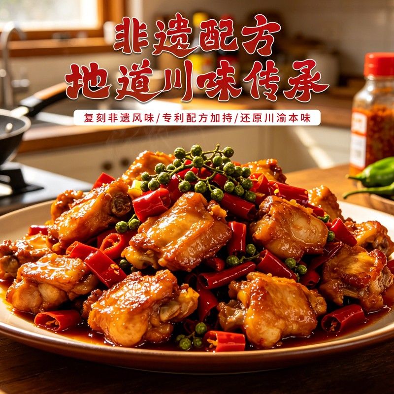【辣椒脆香】辣子鸡风味调料好脆重庆人炒鸡料拌面家用料包WU1