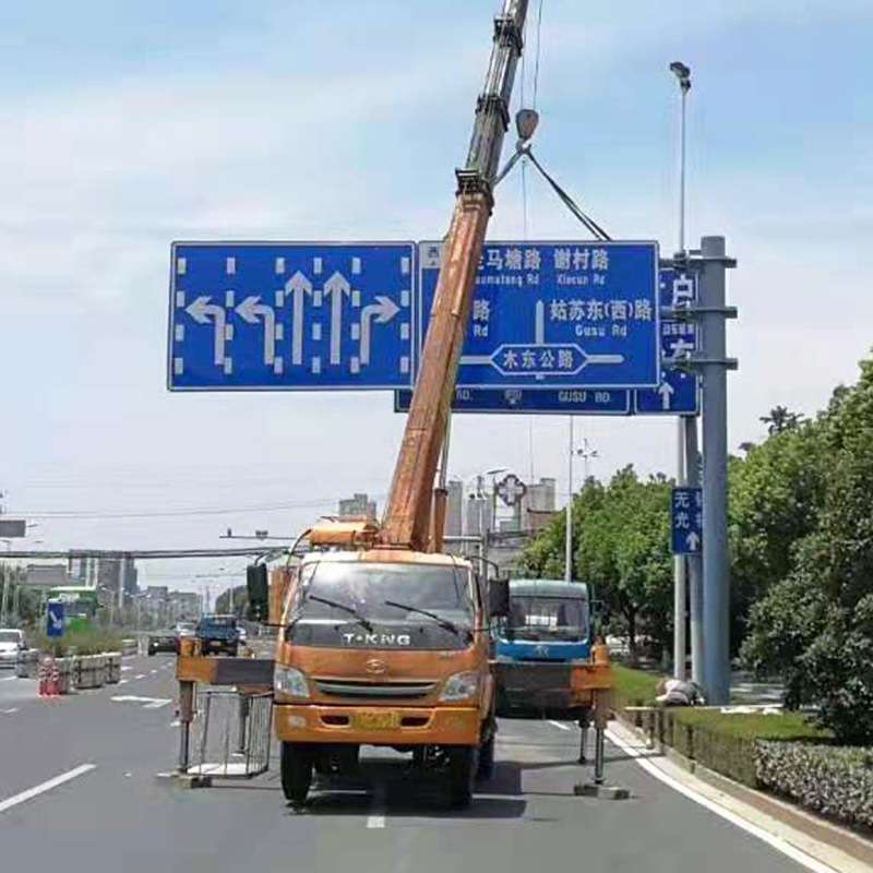 厂家直供高速公路道路交通标识标志杆 港口景区F型指示牌标志牌杆