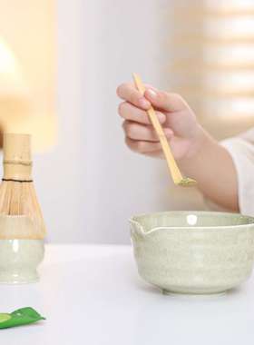 抹茶碗茶筅百本立抹茶刷打沫茶工具立宋代点茶具茶道礼Matcha set