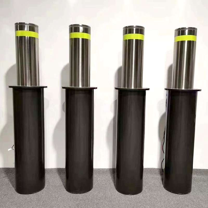 停车场防撞柱伸缩路障路桩防撞电动升降桩不锈钢全自动液压升降柱