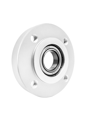 带扣环嵌入型圆法兰带座单轴承座组件固定座BARR-6204 BFJ01铝制