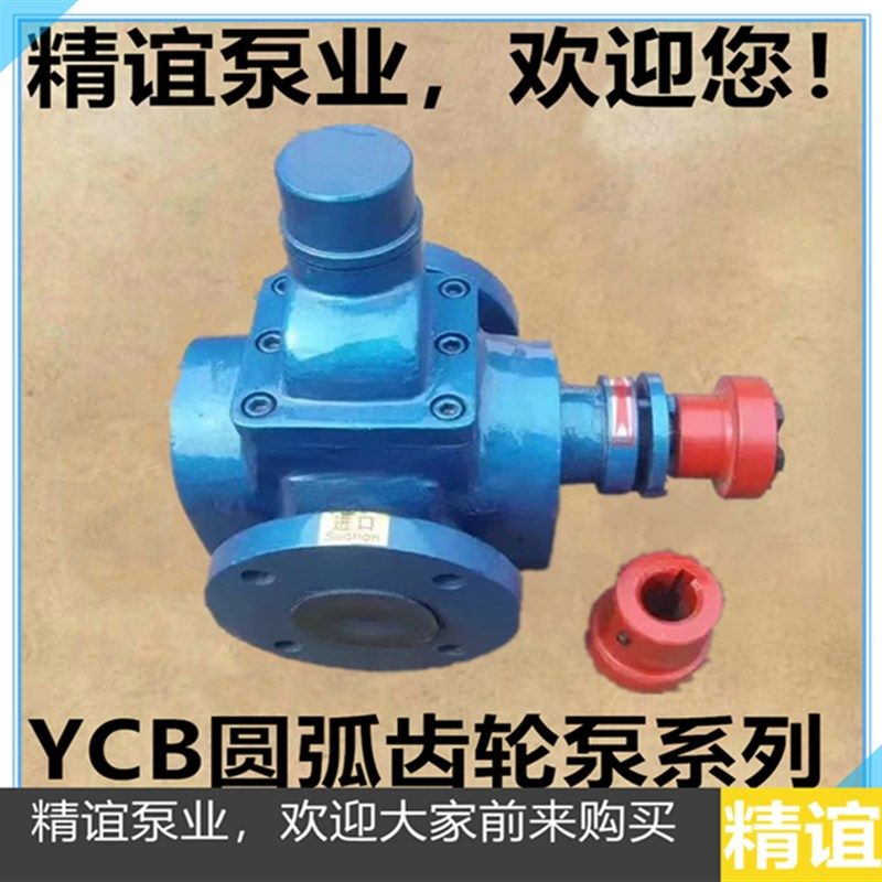 高温电动齿轮泵YCB12/0.6圆弧齿轮泵自吸泵抽油泵船用泵输油泵头