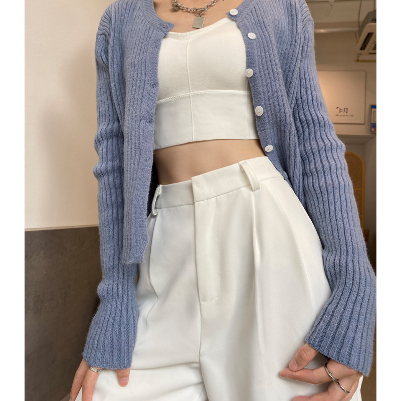 白色西装裤女2024早春秋新款高腰宽松垂感高级感休闲直筒阔腿裤子