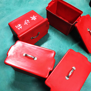 玻璃钢黄沙箱玻璃钢消防沙箱船用黄沙箱玻璃钢箱子可装30公斤黄沙