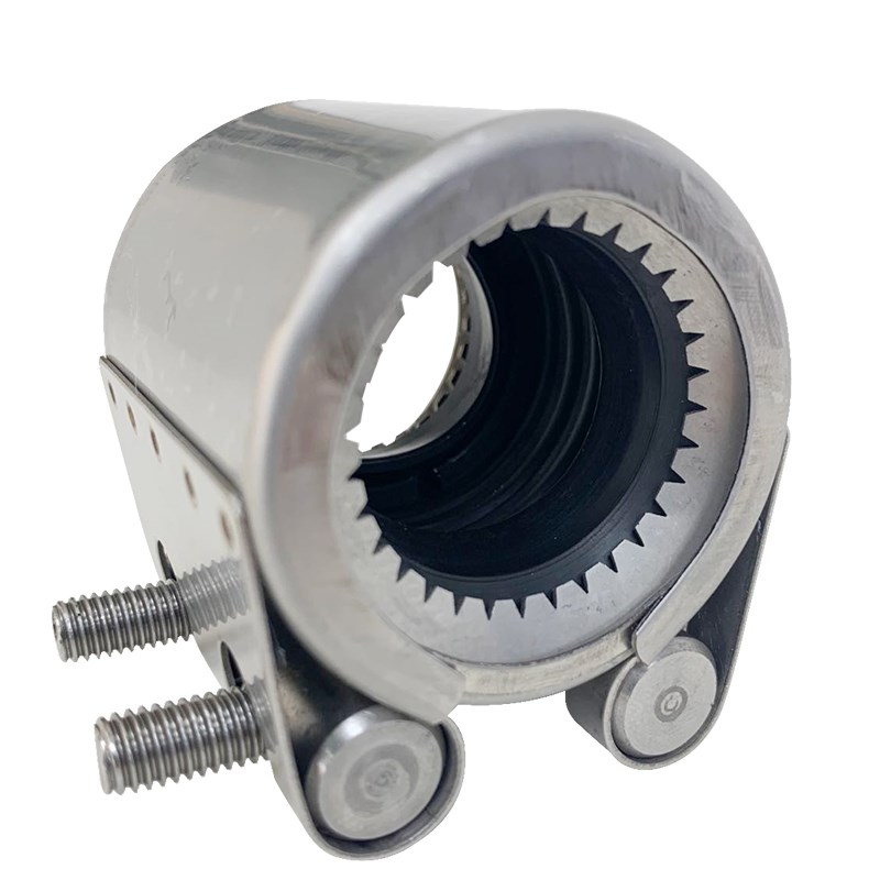 管道连接器不锈钢万能哈夫节抢修接管道活接头堵漏器齿环连接器