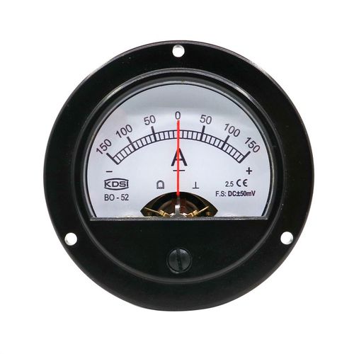 指针式直流电流表BO-52 DC+-50mV+-150A 正负显示电表 圆形开孔