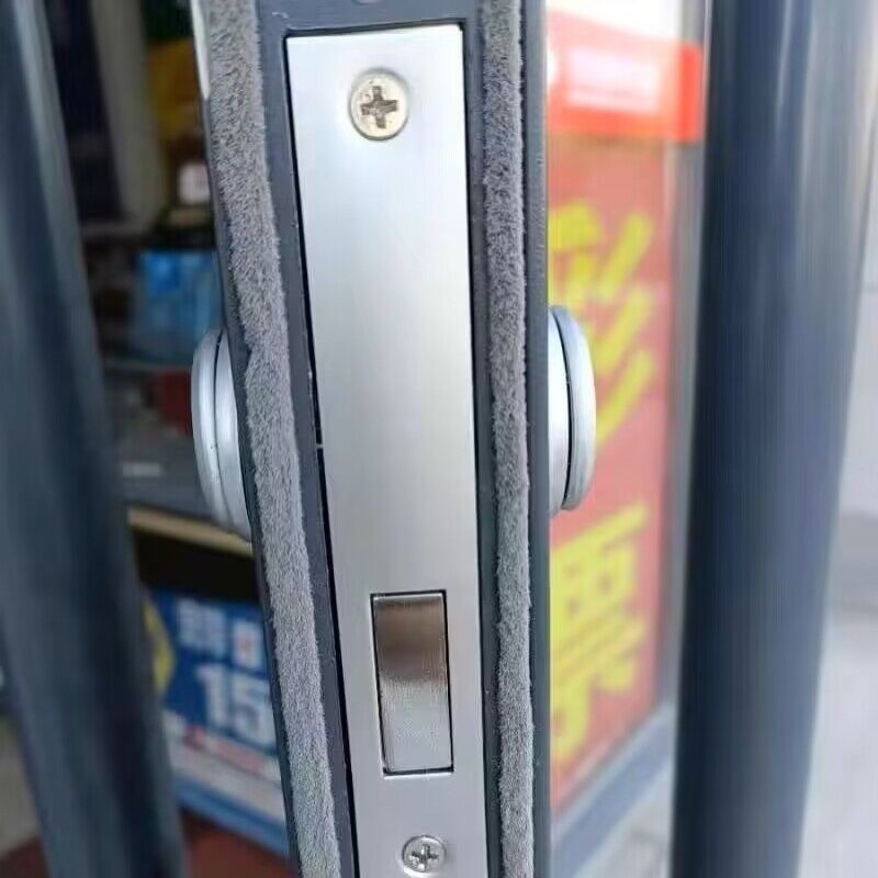 肯德基门锁通用型铝合金型材门双头面锁芯锁胆有框玻璃门配件地锁