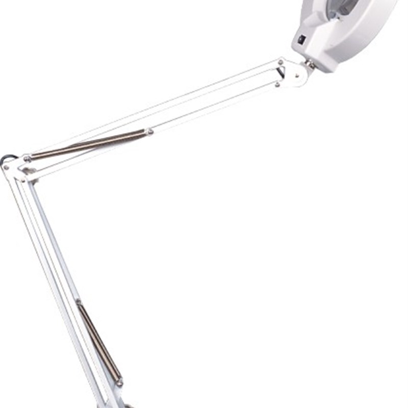 夹台式放大镜  LED- F-500  5X 110V/220V   蓝玻 高亮金属夹具