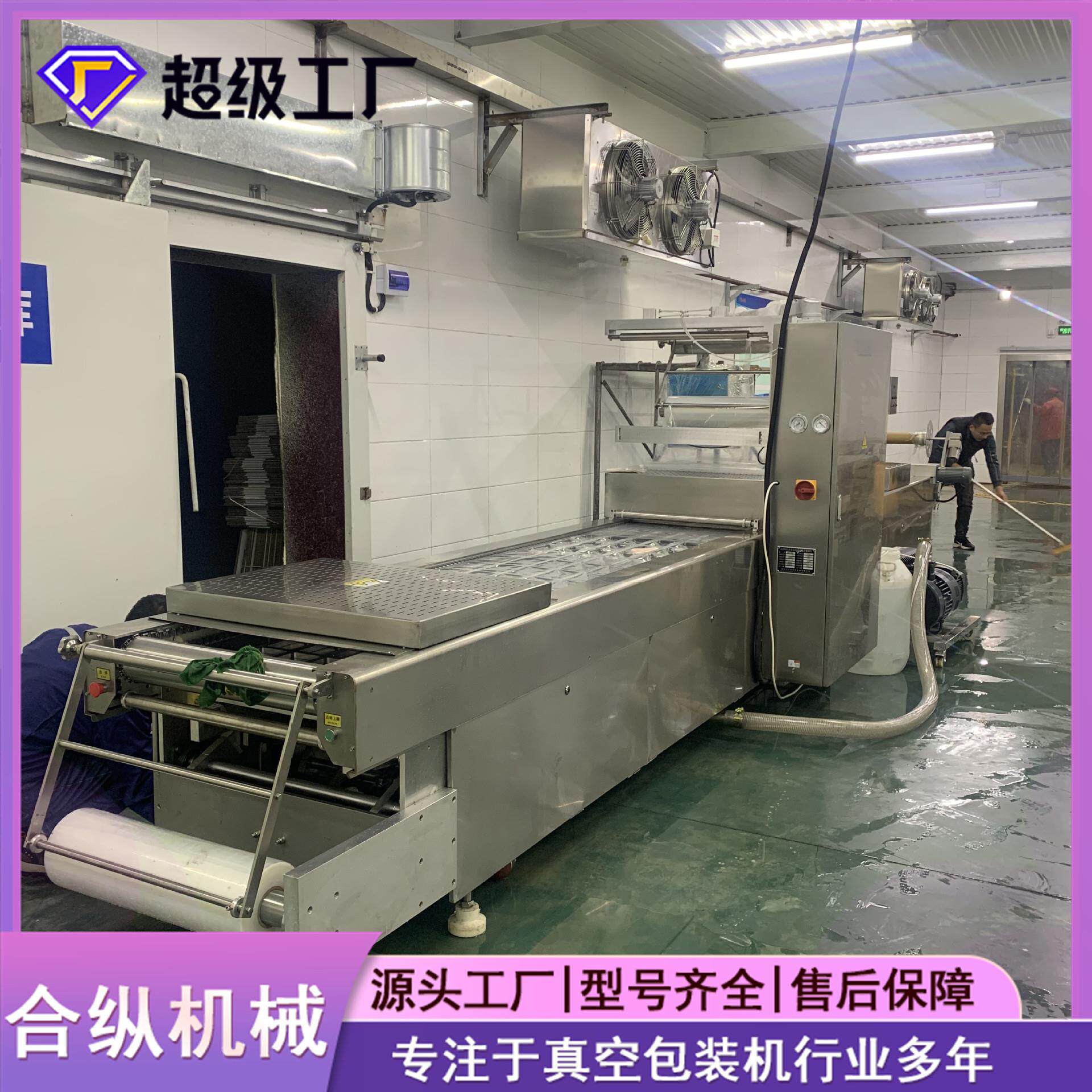 豆干辣条鸡胸肉DLZ420/520全自动连续热成型拉伸膜真空包装