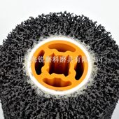 甄选黑金刚拉丝轮十字胶芯拉丝金属拉丝飞翼轮耐磨百洁布拉丝轮