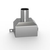 160排水管 110 甄选雨水漏斗 pvc下水管件塑料方型不锈钢接水斗75