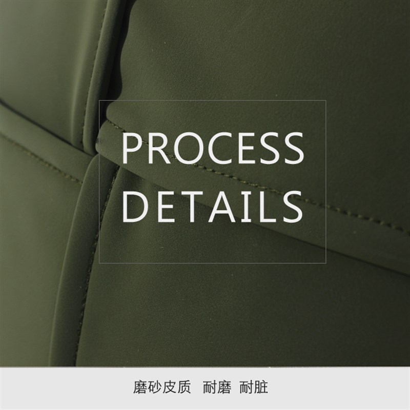 现代简约抱枕沙发垫样板间售楼处绿色拼接皮质靠枕靠包靠垫套