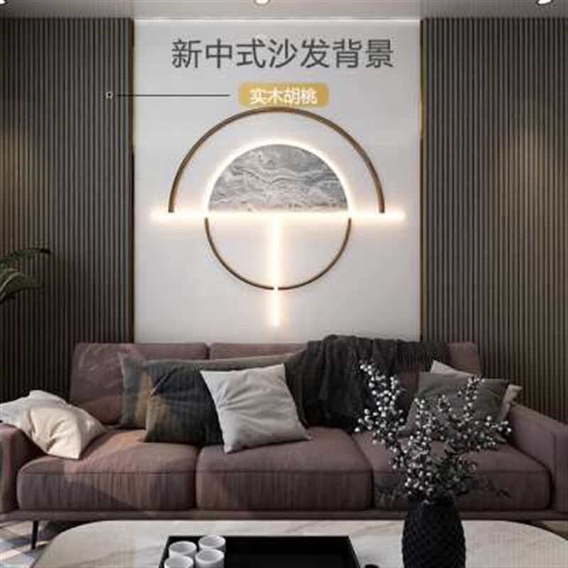 新款生态木护墙板墙裙背景墙半圆弧150小圆板波浪板凹槽格栅装饰