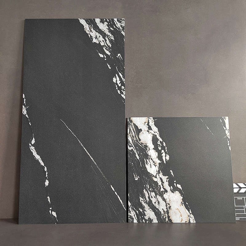 黑色砖哑光磨砂黑色板岩通体砖餐厅浴室墙砖拉槽砖防滑地砖