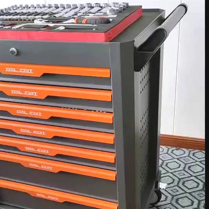 多功能移动工具车推车维修工具柜抽屉式汽修工具箱工具架七层加厚