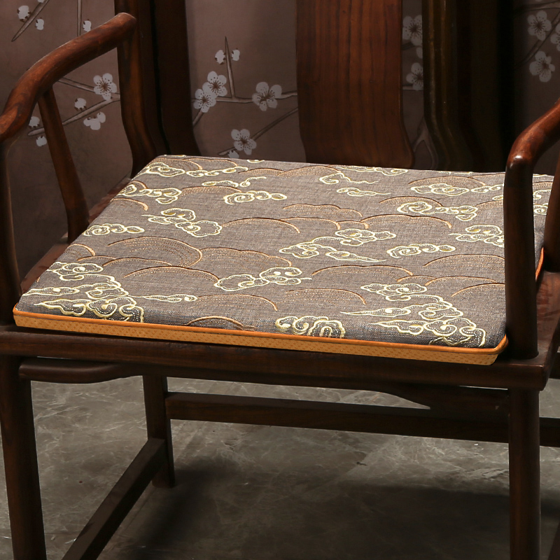 新中式红木椅子坐垫实木圈椅太师椅餐椅茶桌垫子防滑茶椅垫座椅垫