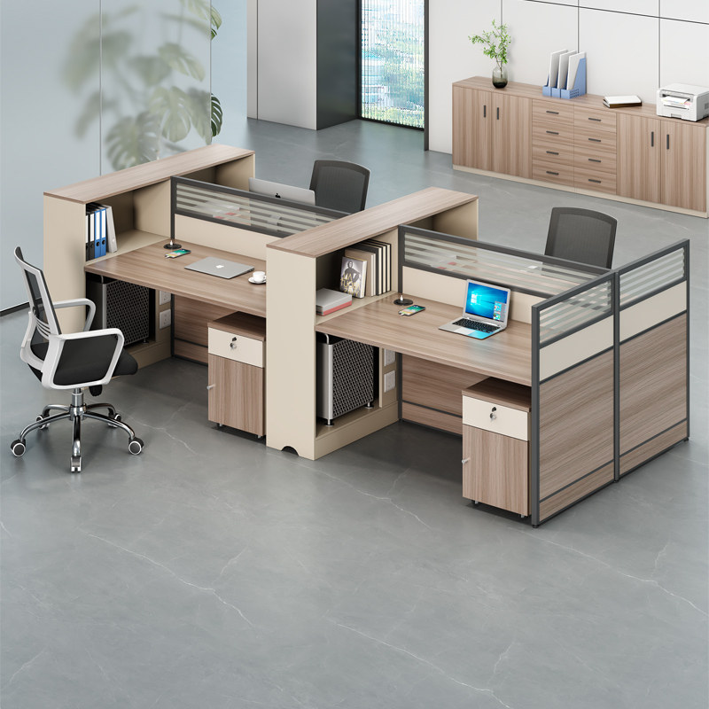 财务桌员工位简约现代单人2/4/6人位屏风挡板办公桌办公室职员桌