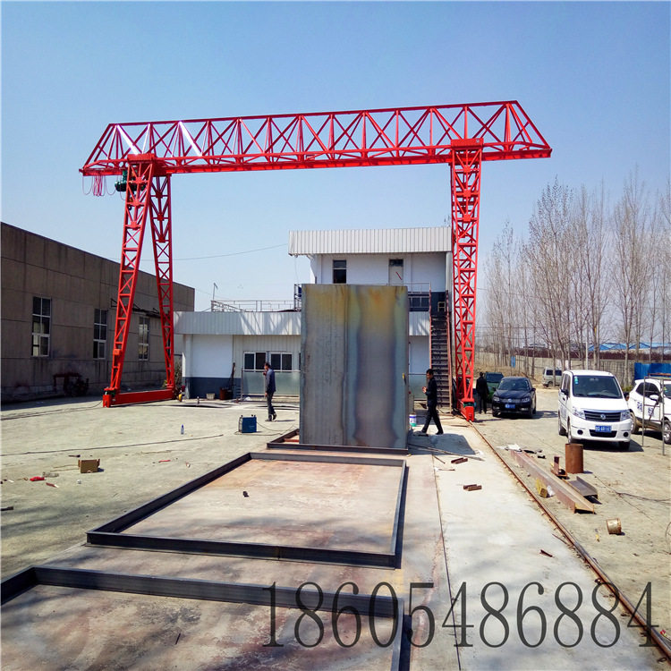 山东出售花架龙门电动葫芦门式起重机工矿企业用单梁包厢式龙门吊