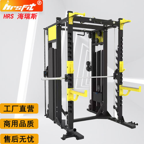 海瑞斯厂家 健身房商用综合训练架多功能训练架史密斯小飞鸟