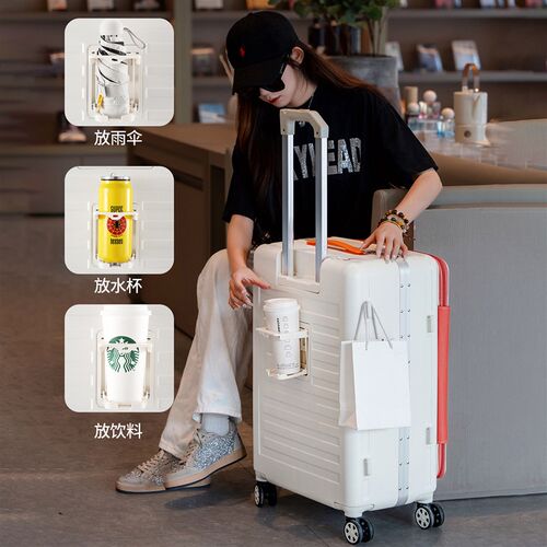 侧开行李箱深仓开口m新款女开盖翻盖拉杆旅行箱可登机20寸男大容