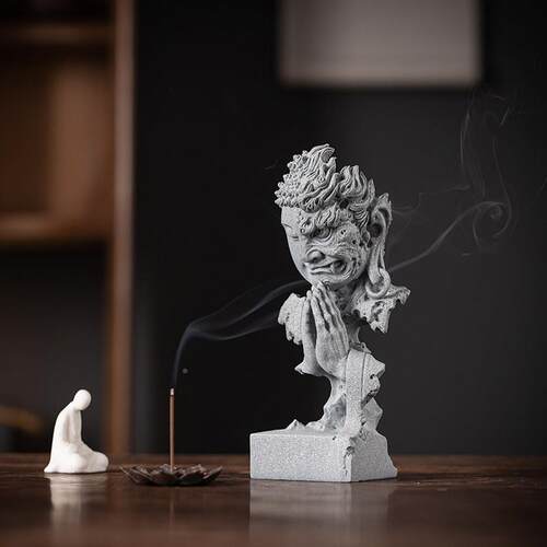 禅佛魔一念之间宠摆件鱼nYXVqL5X意缸造景微景释迦牟尼佛像观桌面