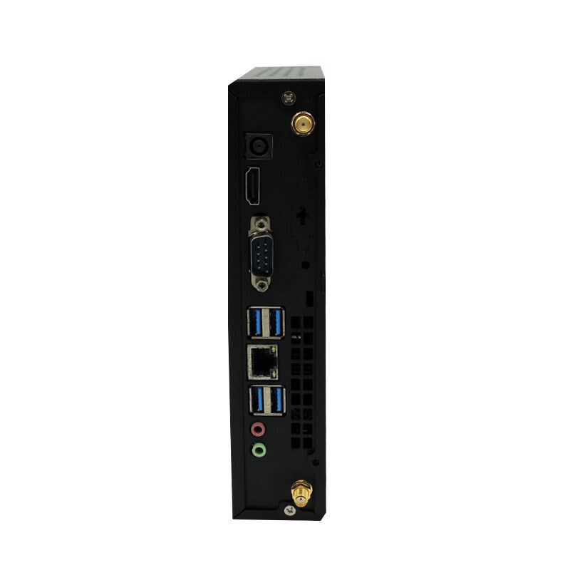 迷你小机箱thin itx机箱黑色工控掌上电脑mini钢材背挂1X7X17主板