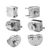 甄选玻璃门密码 锁免开孔玻璃门地插锁门双门不锈钢玻璃门锁无框门