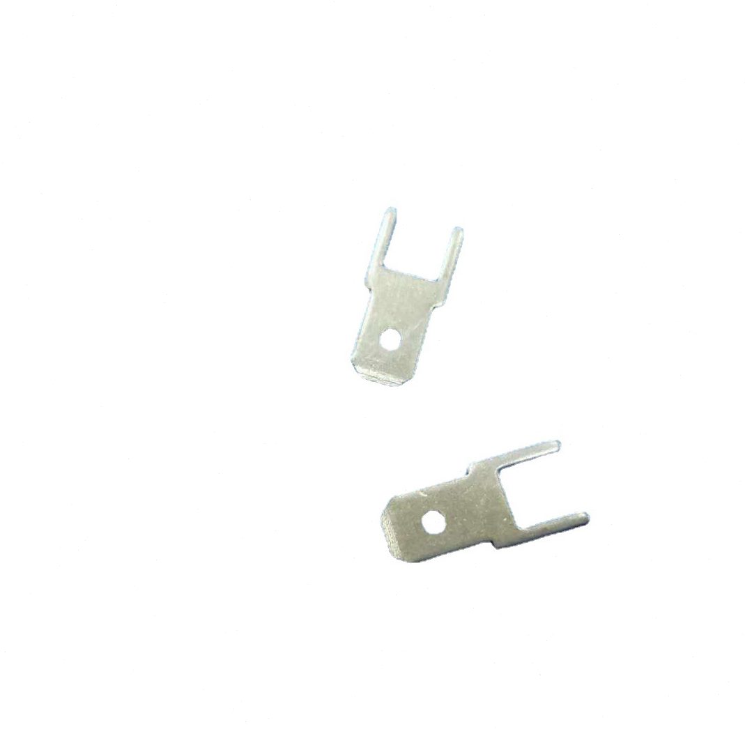甄选187短脚插片-0.8 4.8两脚焊接板-0.5中脚长脚PCB公插片
