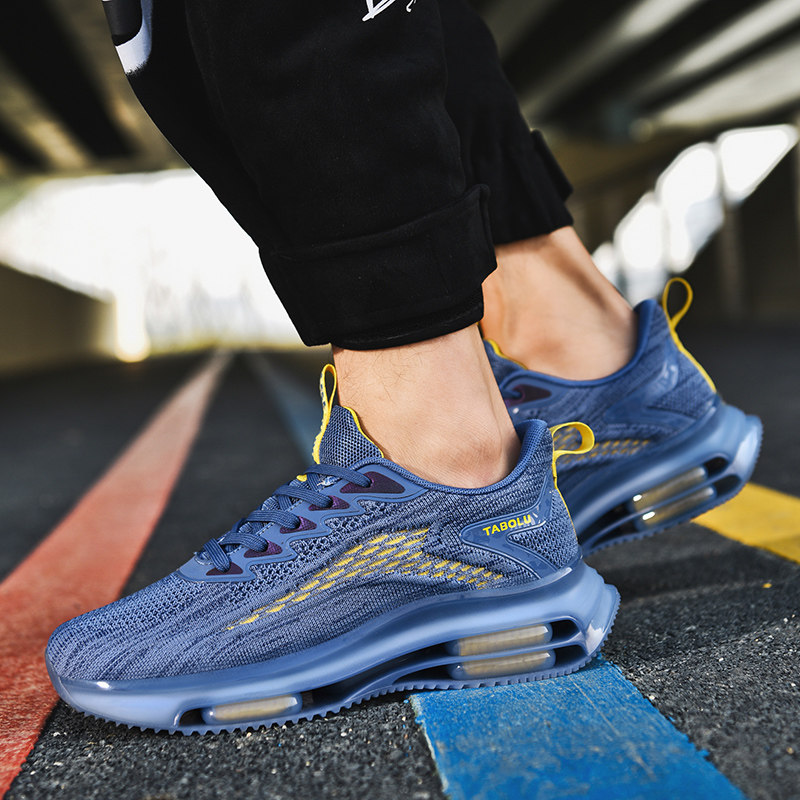 全掌气垫男鞋减震夏季飞织青少年运动鞋男学生透气薄款网面鞋子潮