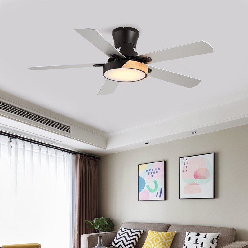2025新款简约风扇灯 客厅餐厅吊扇灯家用吸顶超薄静音大风力吊扇