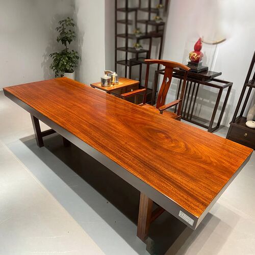 【天然整木d】奥坎实木大板茶桌台花梨原木新货全方260-87-10cm