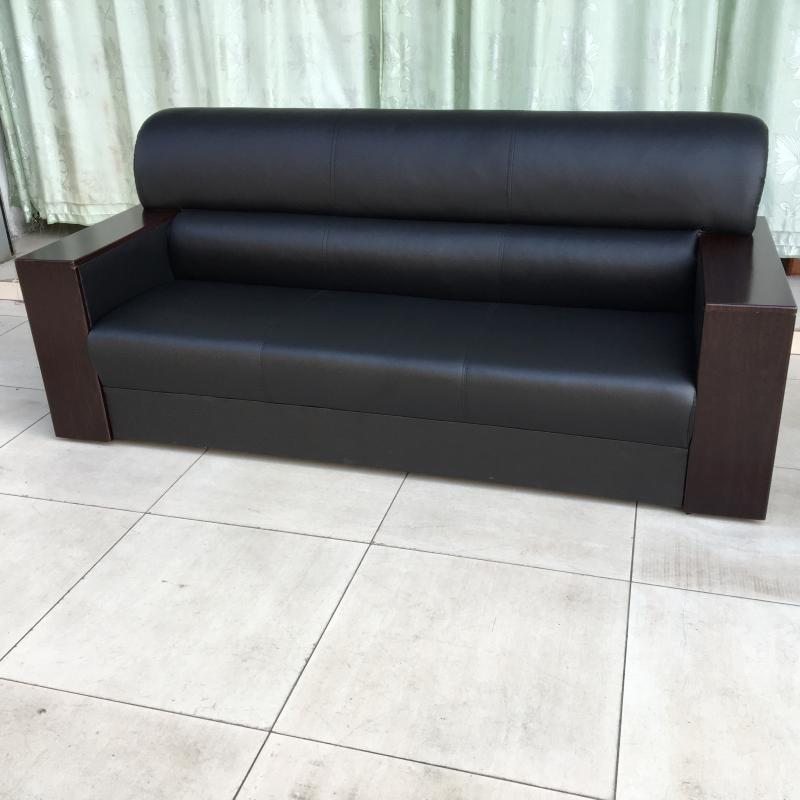 皮办公沙发简约会客休闲办公室三人位长椅接待沙发长椅厂直销