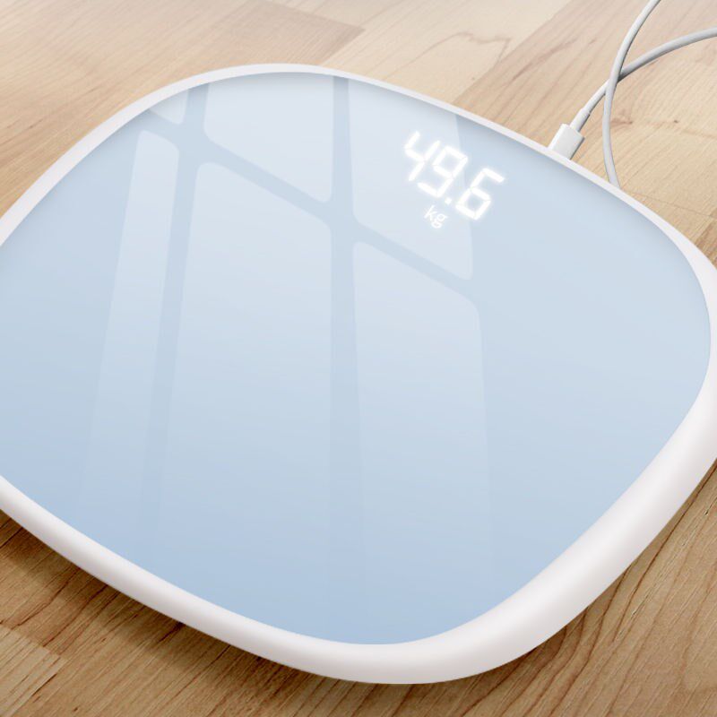 正品加厚家用电子体重秤蓝牙充电款成人学生精准电池人体计称