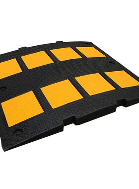 40CM加宽5CM加厚橡胶减速带橡胶定位器车轮减速缓冲带道路减速带